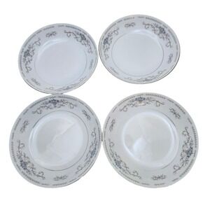 Set of 4 Vintage Wade Fine Porcelain‎ China Diane Bread Plates